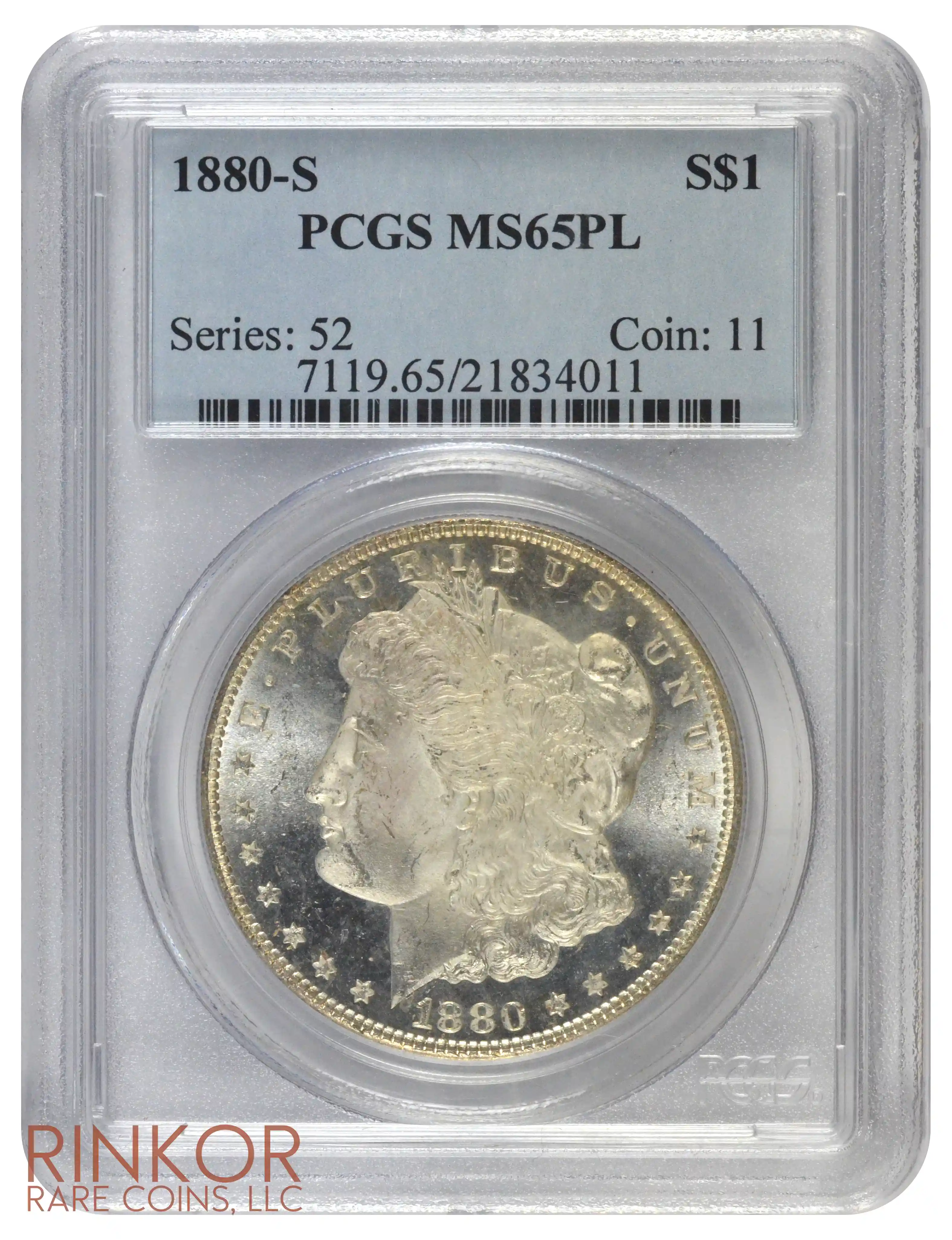 1880-S $1 PCGS MS 65 PL