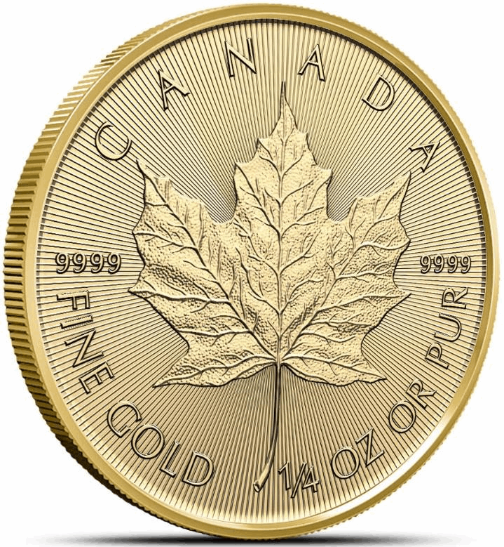 2024 $10 1/4oz. Canadian Gold Maple Leaf, BU 