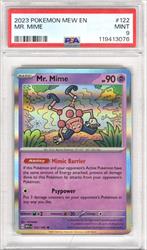 2023 Pokemon Mew En Mr. Mime #122 PSA MINT 9 