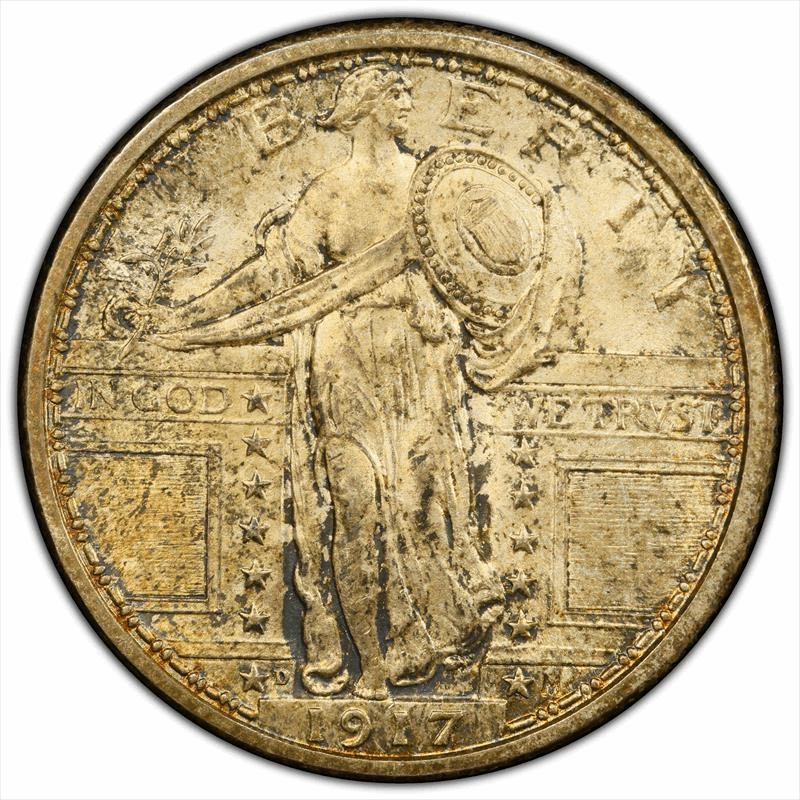 1917-D  Type 1 25C PCGS MS 65 FH CAC