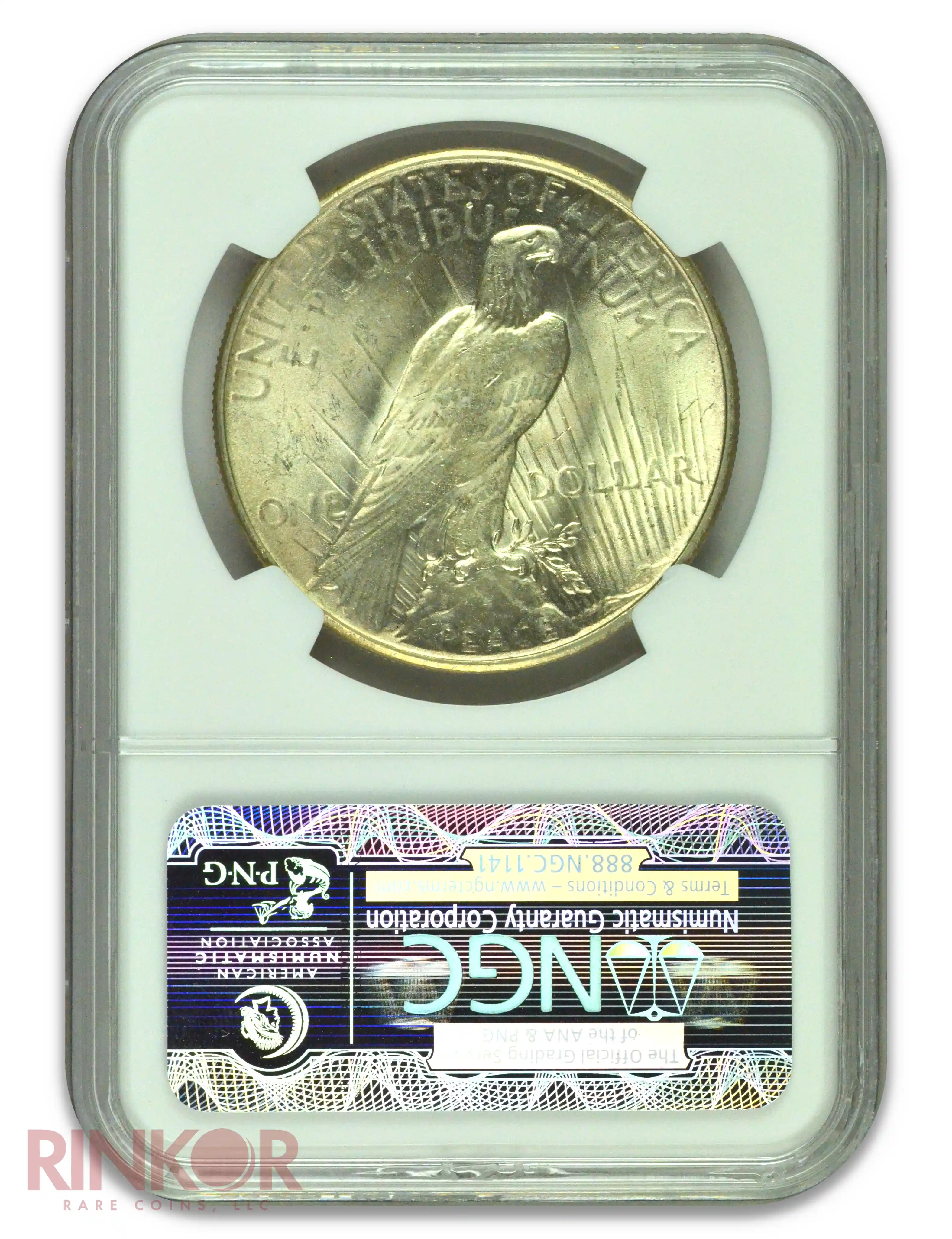 1935 $1 Peace Dollar NGC MS 63 