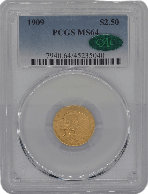 1909 Indian Head PCGS MS64 CAC 