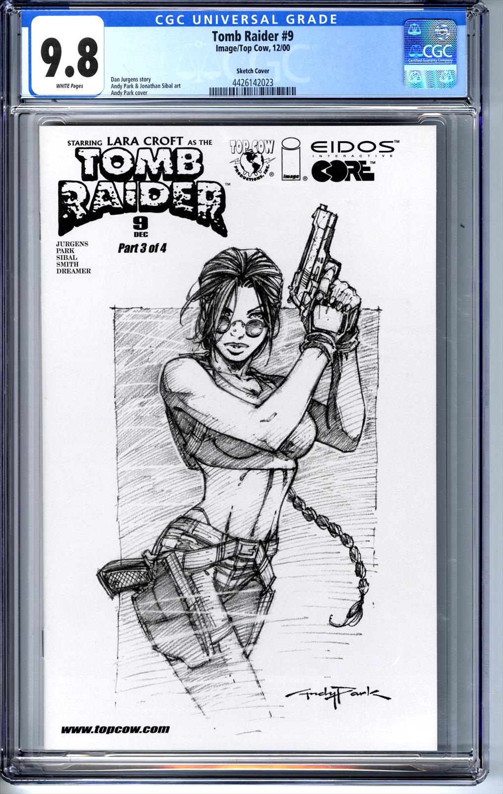 Tomb Raider #9 CGC 9.8 Sketch Cover 9.8