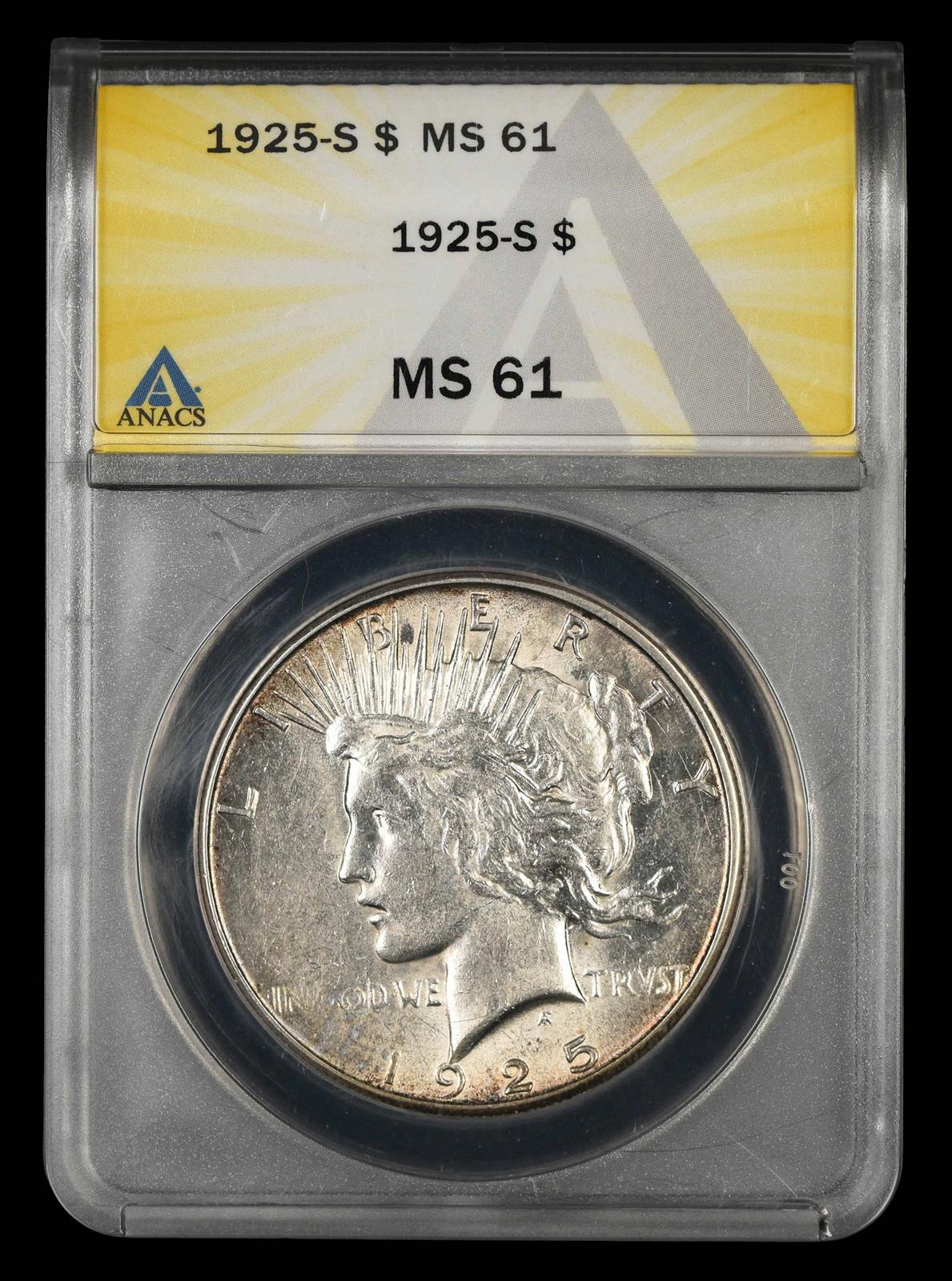 1925 -S $1 ANACS MS 61