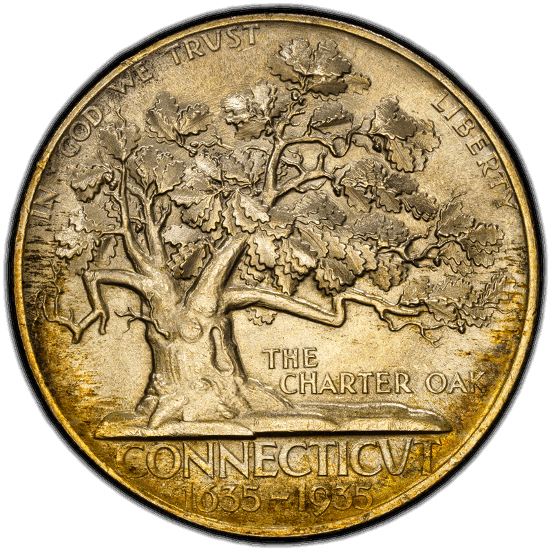 1935 Connecticut 50C PCGS MS 67 CAC