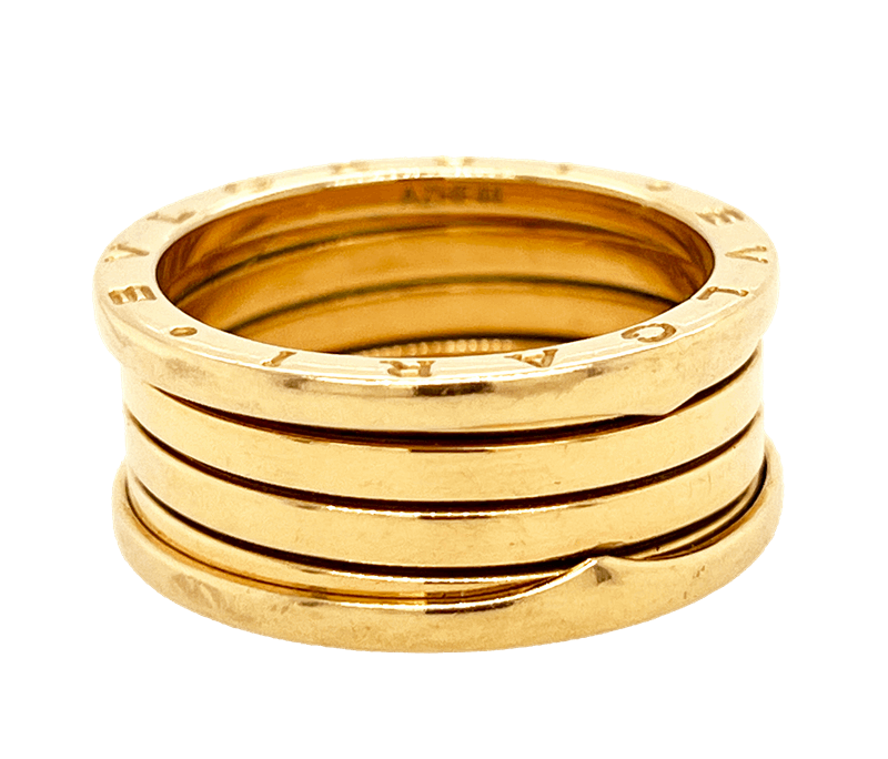 Mens 18k Yellow Gold Bulgari B-zero Ring size 65 