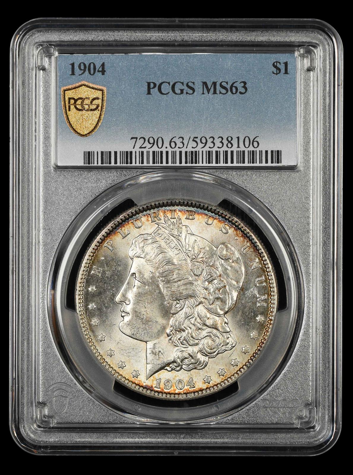 1904 $1 PCGS MS 63