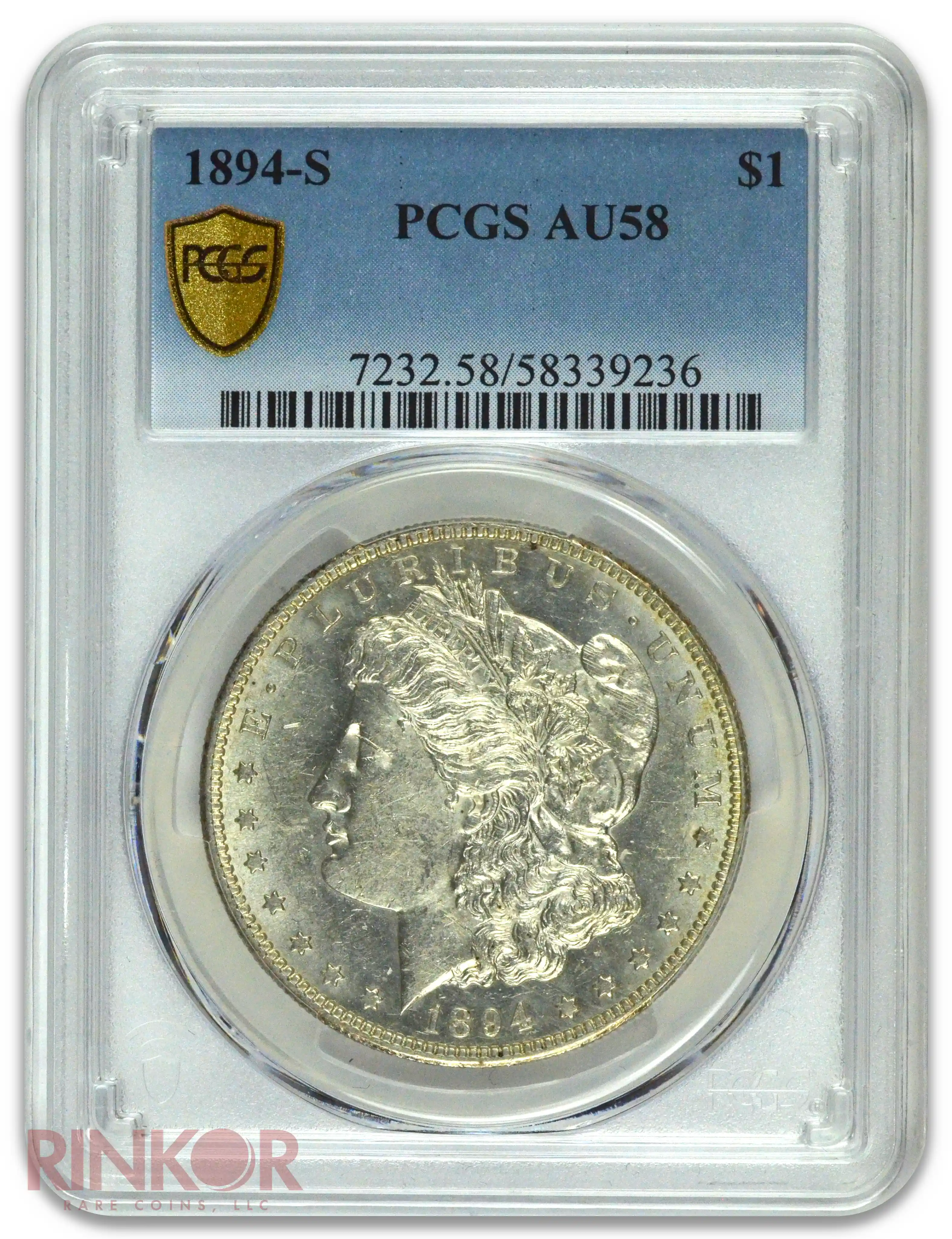 1894-S $1 Morgan Dollar PCGS AU-58
