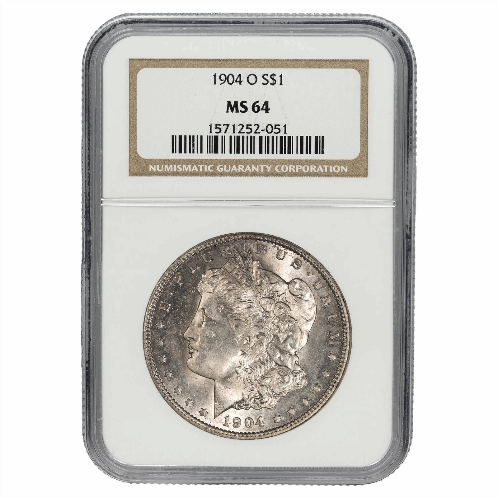1904-O Morgan Silver Dollar $1 NGC MS 64