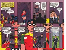 Teen Titans: The Lost Annual #1 Page 46 & 47 Artist:  Jay Stephens (Penciller) ,  Michael Allred (Inker) Media Type: Pen and Ink Art Type: Double Page Splash 