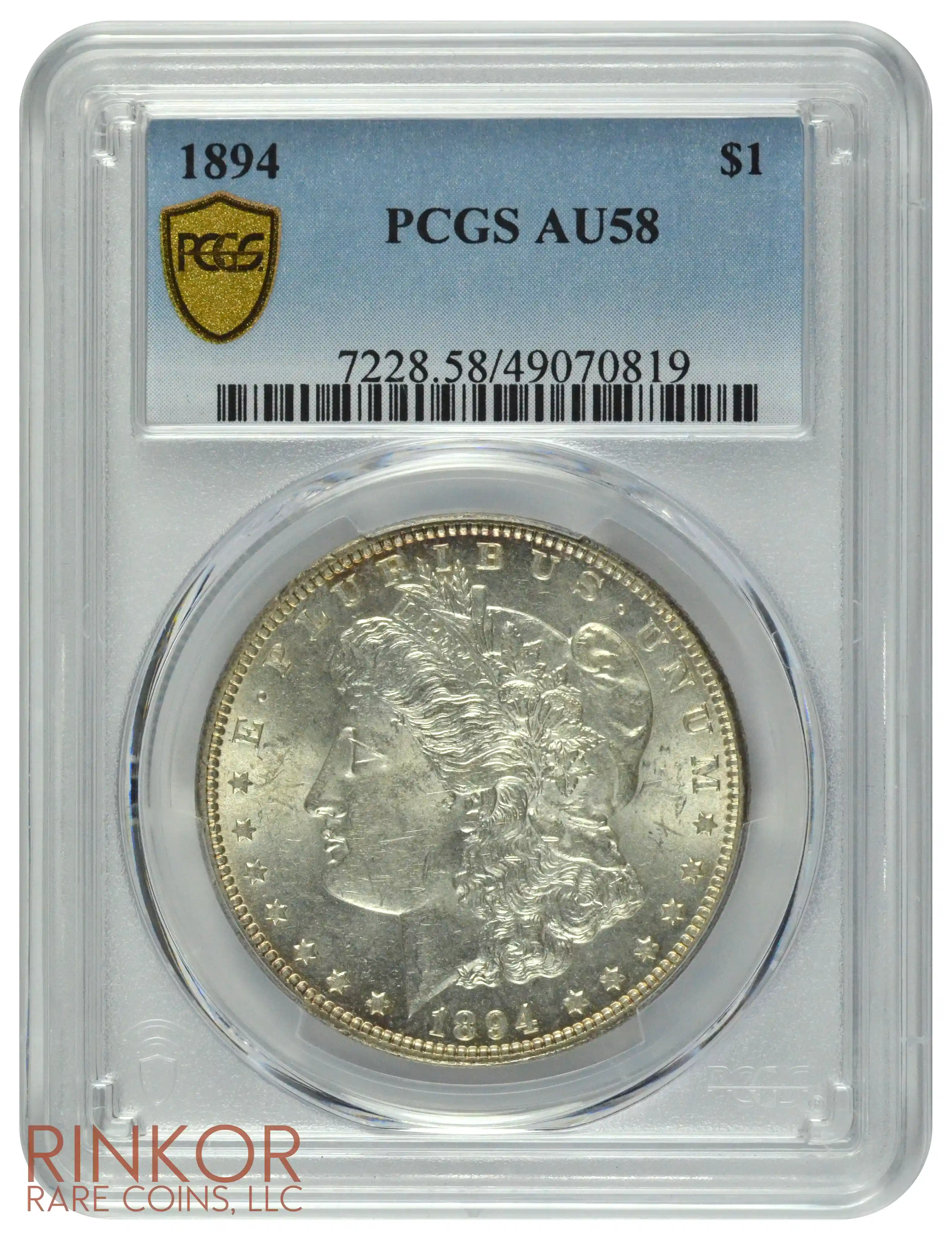 1894 $1 PCGS AU-58