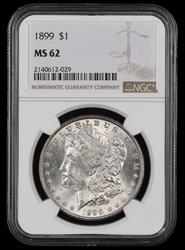 1899 $1 NGC MS62 MS62