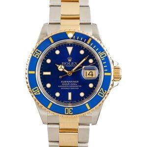 Rolex 40mm Submariner Ref/16613 Watch and Card (2005) 