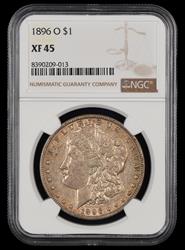 1896 O $1 NGC XF-45