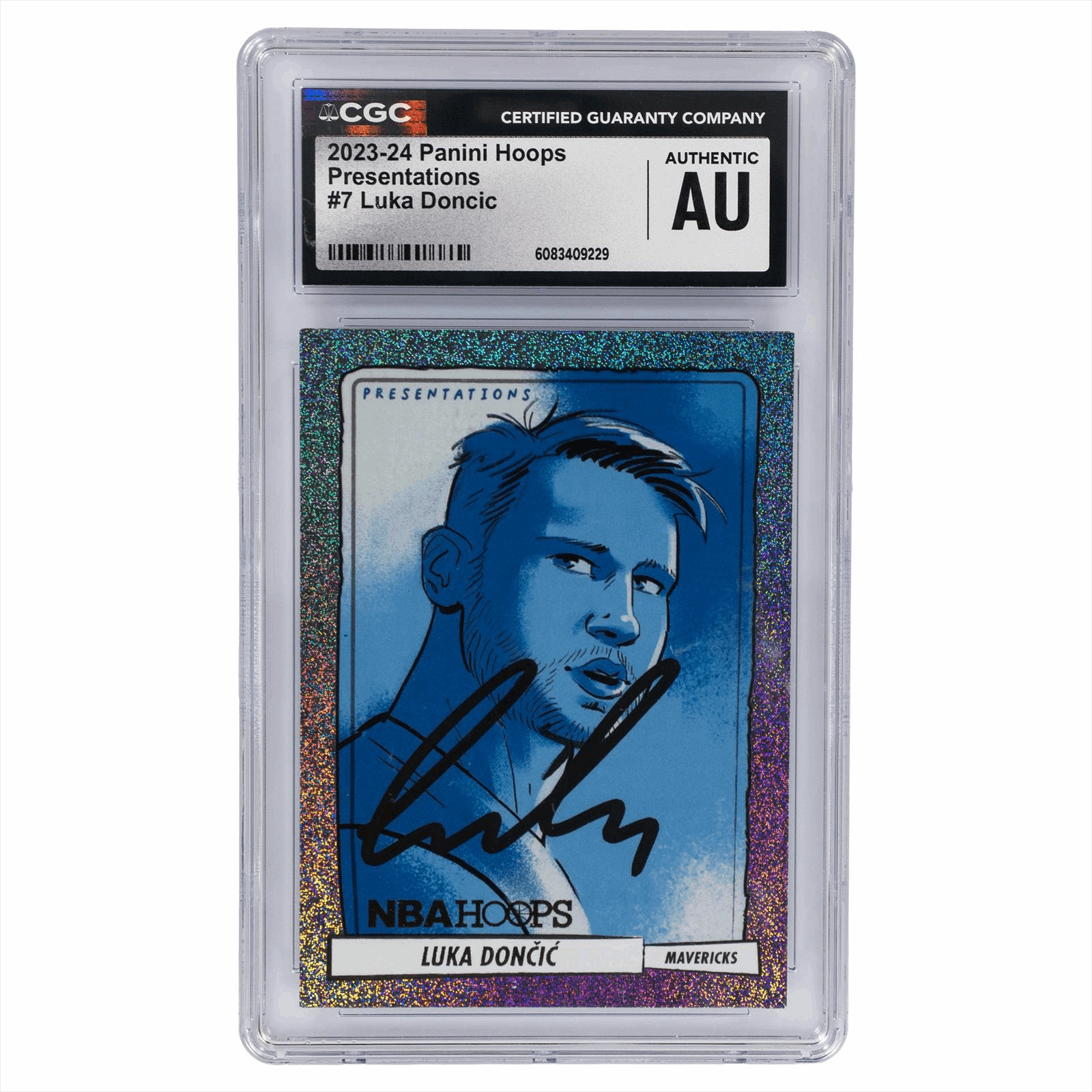 2023-24 Panini Hoops Presentations Luka Doncic #7 CGC AUTHENTIC AUTO