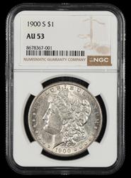 1900 S $1 NGC AU-53