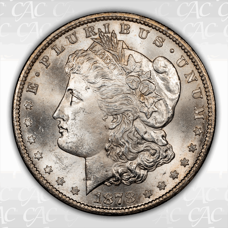 1878-CC $1 CACG MS 63