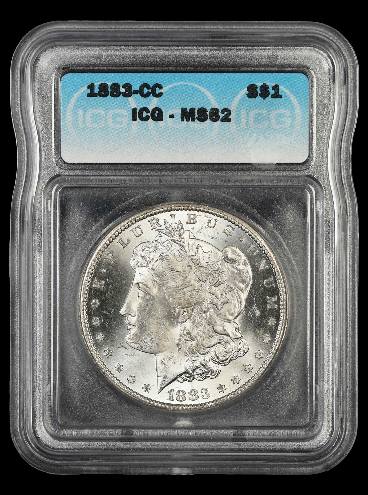 1883 CC $1 ICG MS62