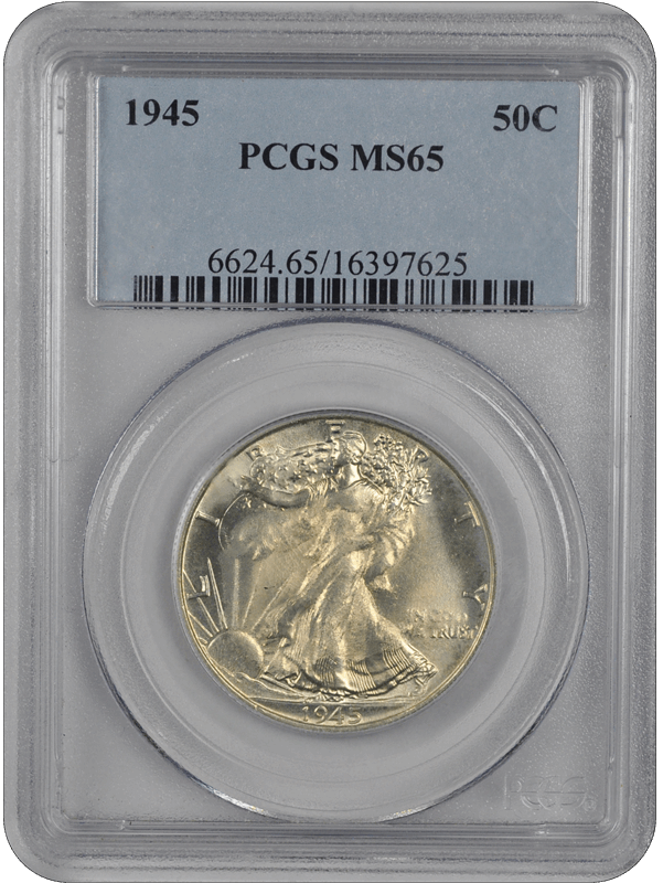 1945 Walking Liberty PCGS MS 65 Bad Slab