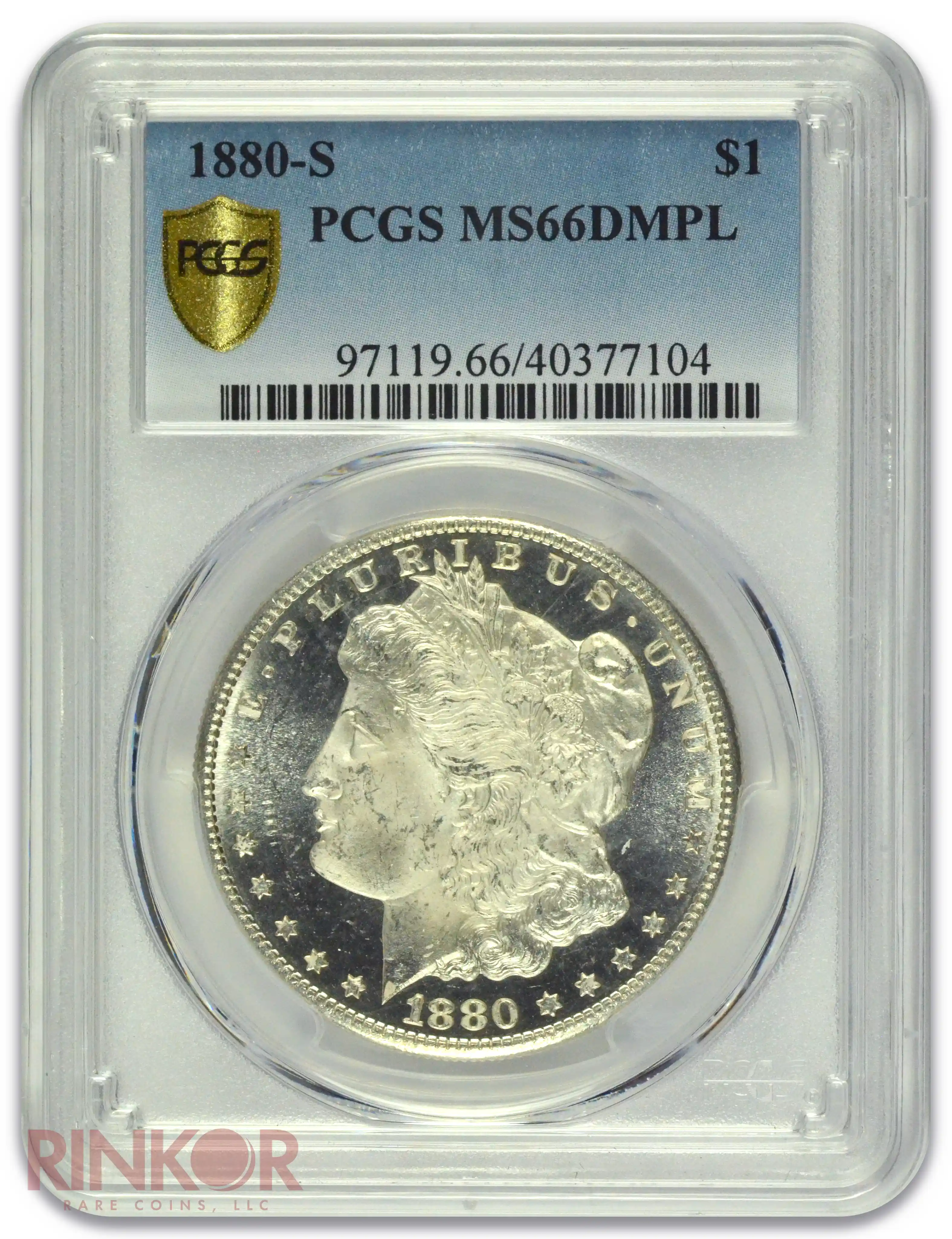 1880-S $1 Morgan Dollar PCGS MS 66 DMPL