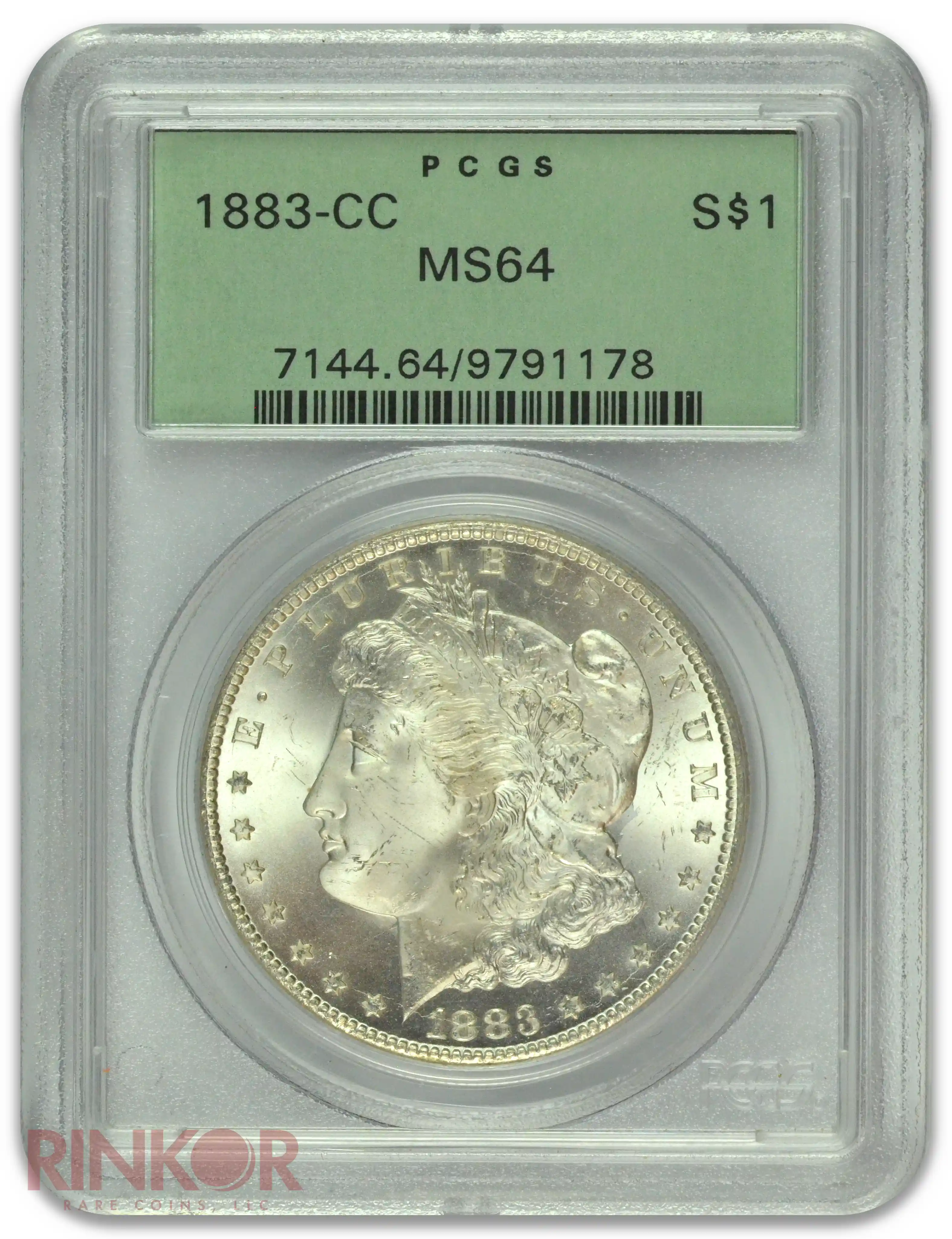 1883-CC $1 Morgan Dollar PCGS MS 64