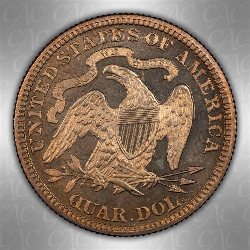 1881 25C CACG PR 64 CAM