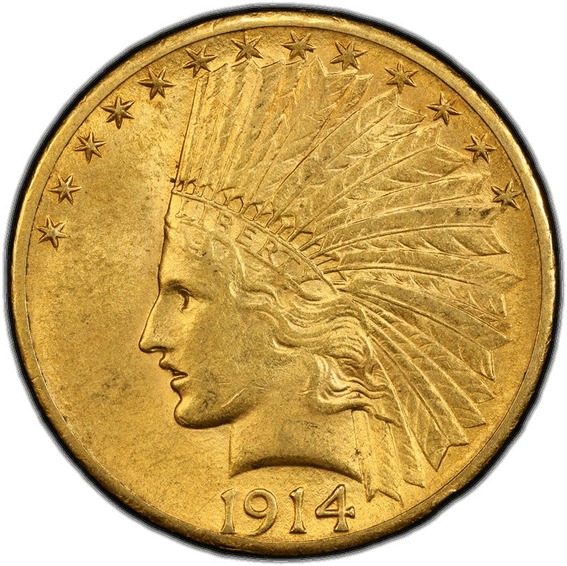 1914-S $10 PCGS MS61 