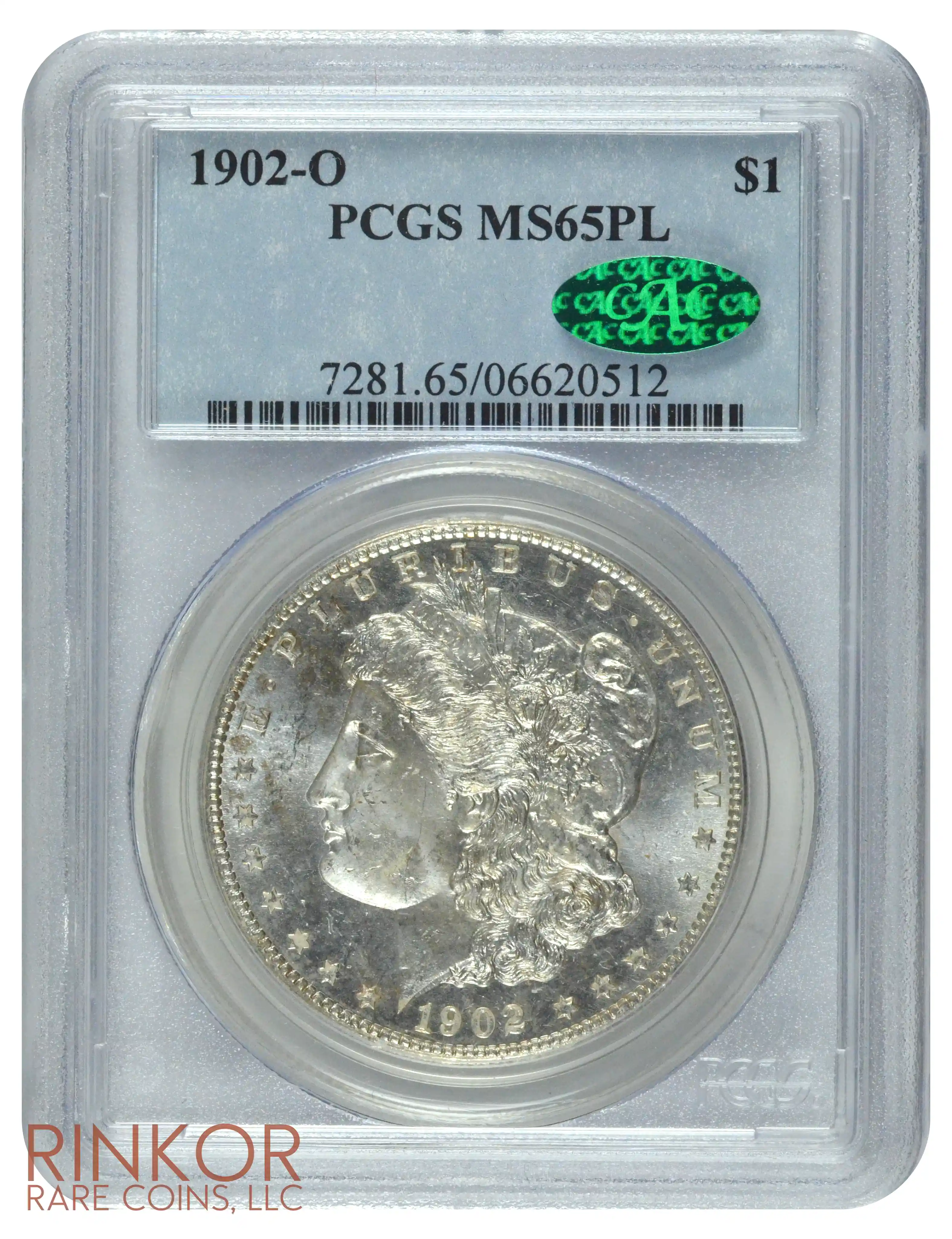 1902-O $1 PCGS MS 65 PL CAC