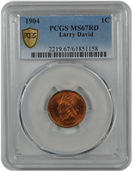 1904 Indian Head PCGS RD 67