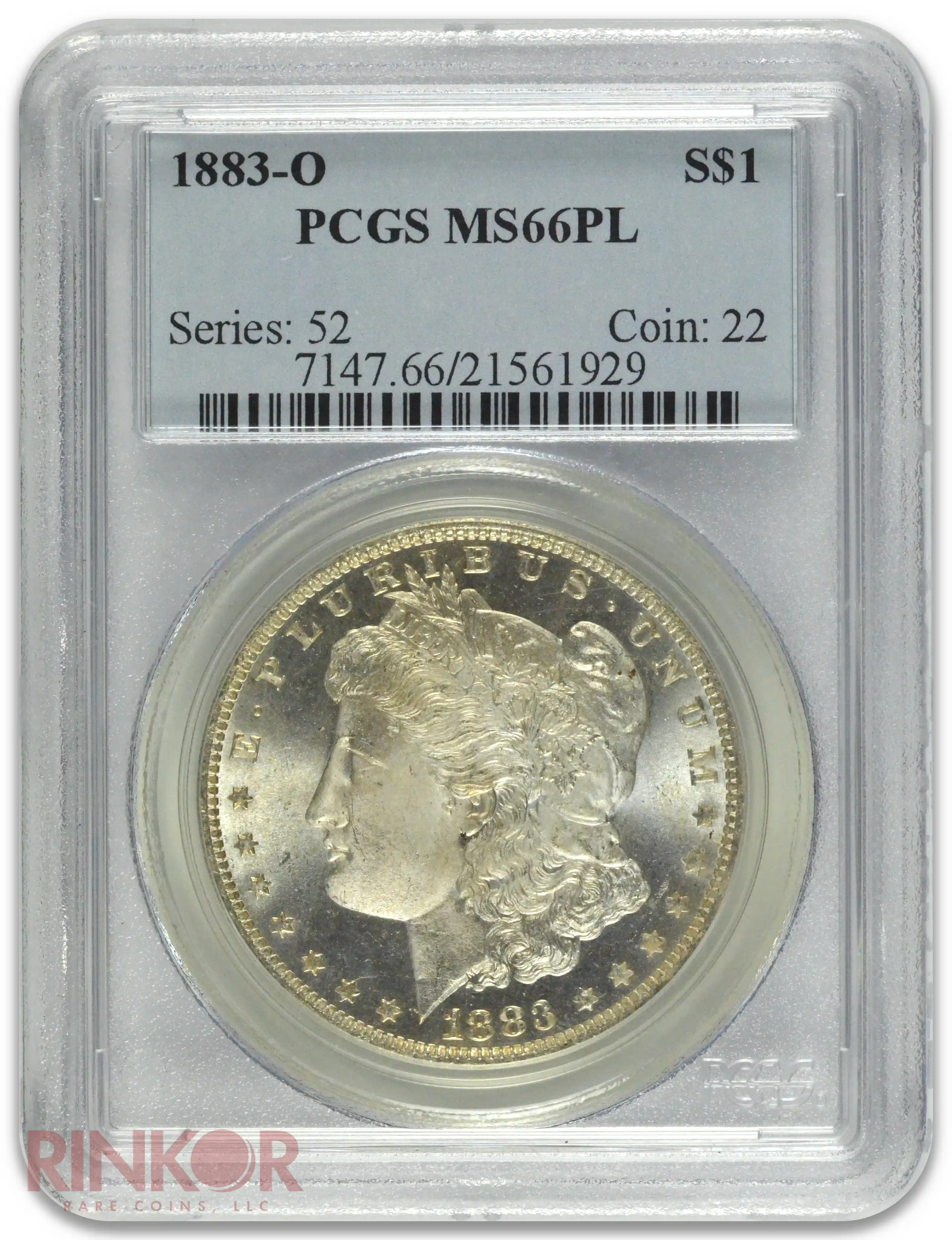 1883-O $1 PCGS MS 66 PL