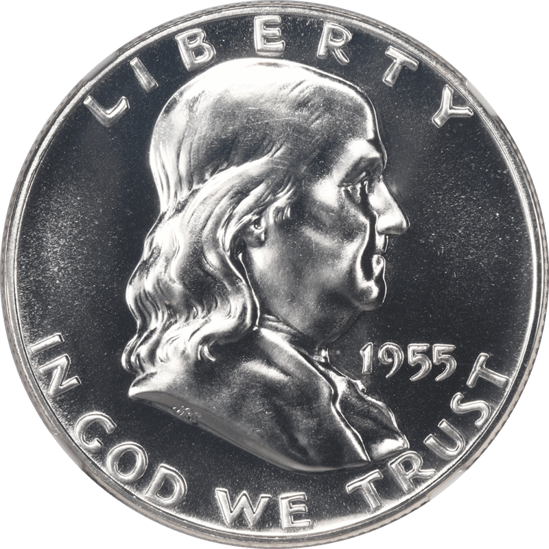 1955 Franklin Half Dollar 50c PROOF NGC PR 69  - Excellent Proof Type Coin 