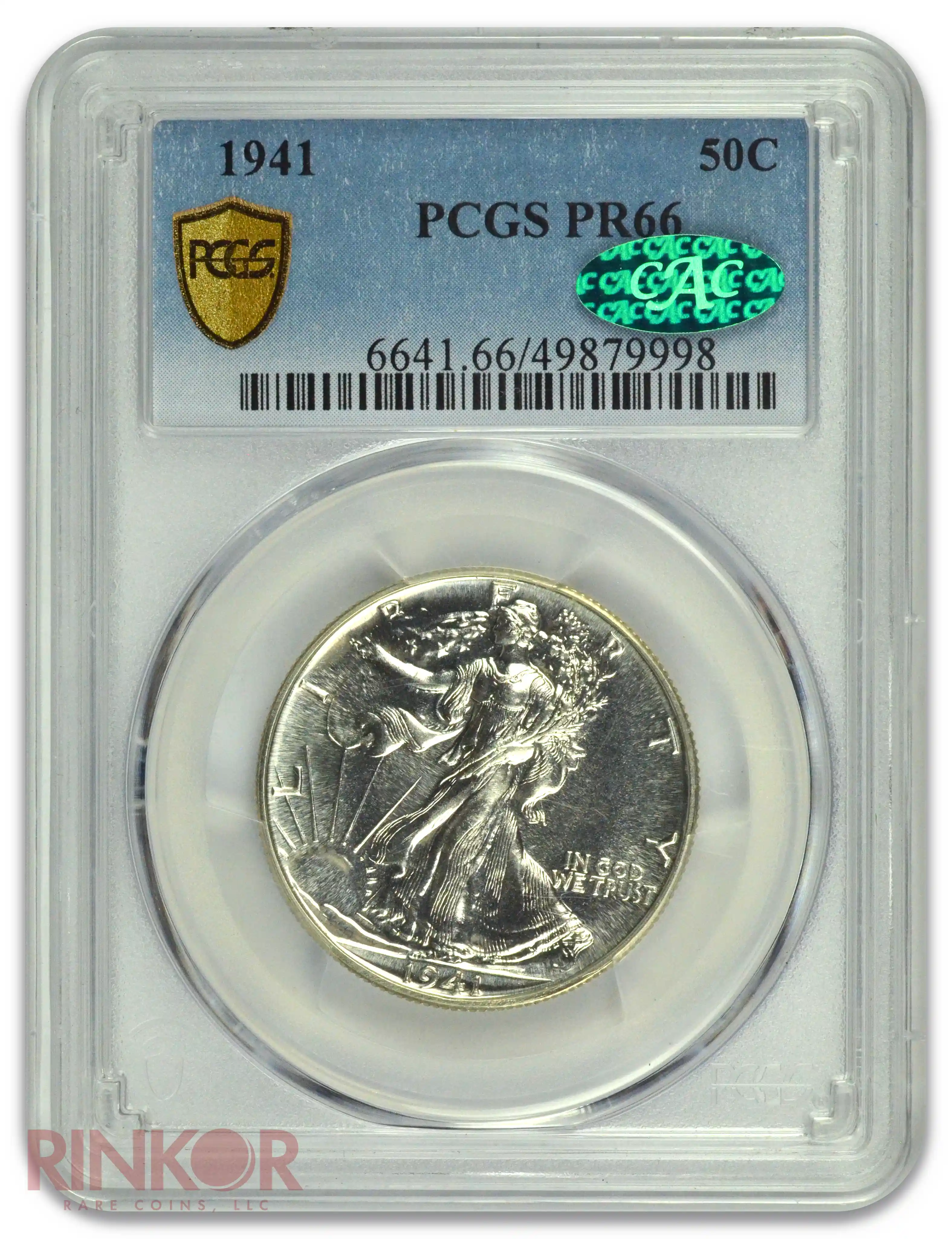 1941 Walking Liberty Half Dollar PCGS