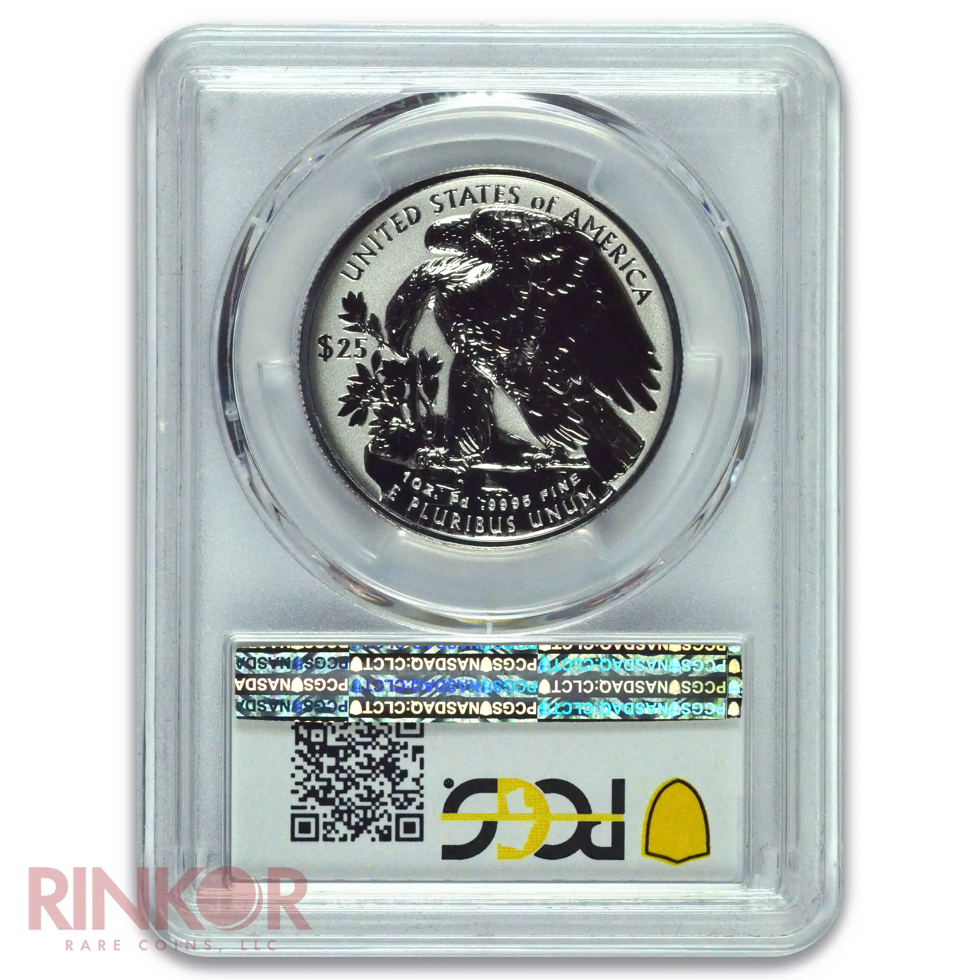 2019-W Reverse Proof High Relief 1oz American Palladium Eagle Early Issue PCGS PR 70