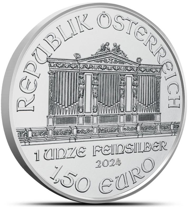 2024 1.5 Euro 1oz. Austrian Silver Philharmonic, BU