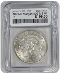 1899-O Morgan ICG MS 64