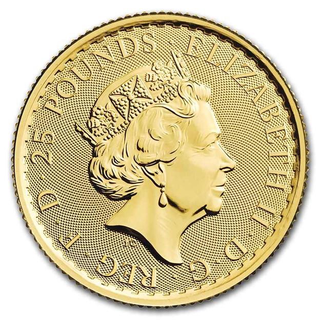 2023 25 Pound 1/4 oz Great Britain Gold Britannia BU 