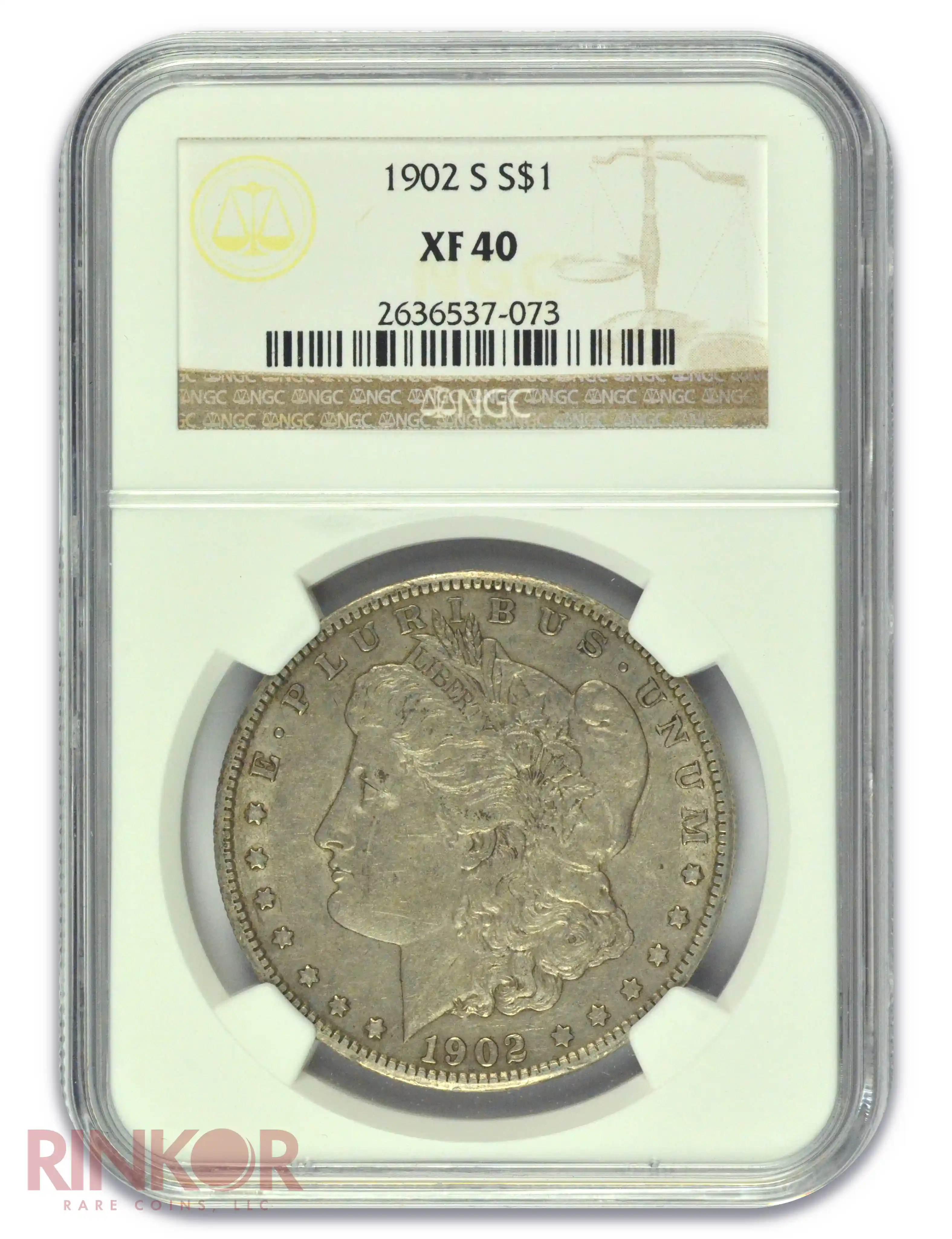 1902-S $1 Morgan Dollar NGC XF-40