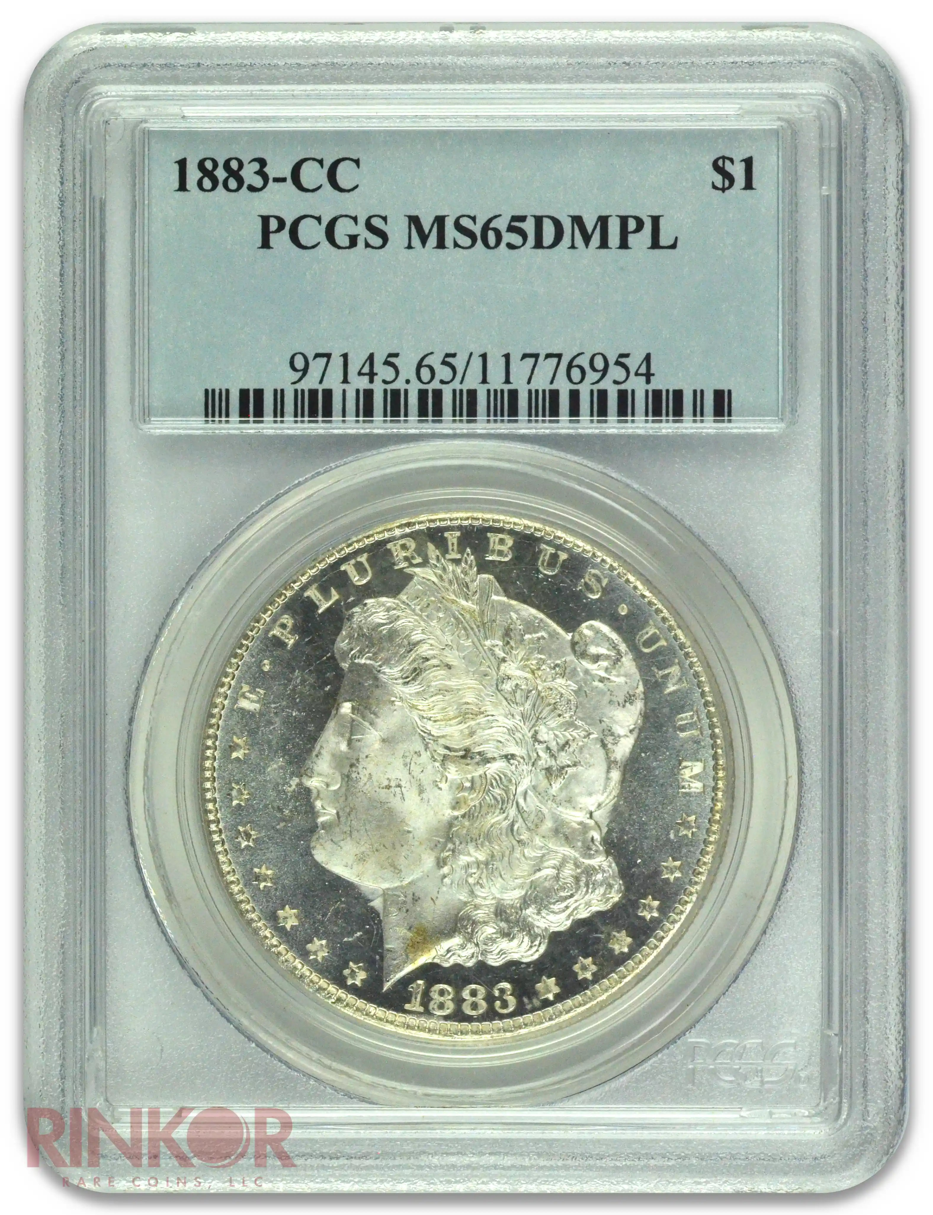 1883-CC $1 Morgan Dollar PCGS MS 65 DMPL