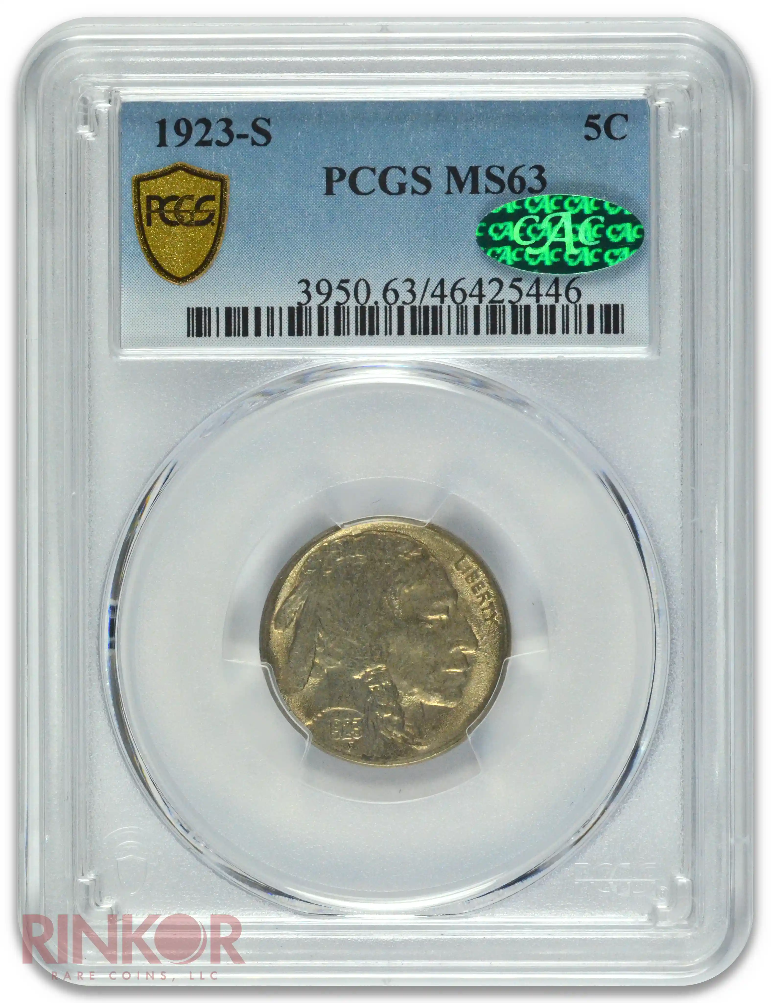 1923-S Buffalo PCGS MS 63 CAC