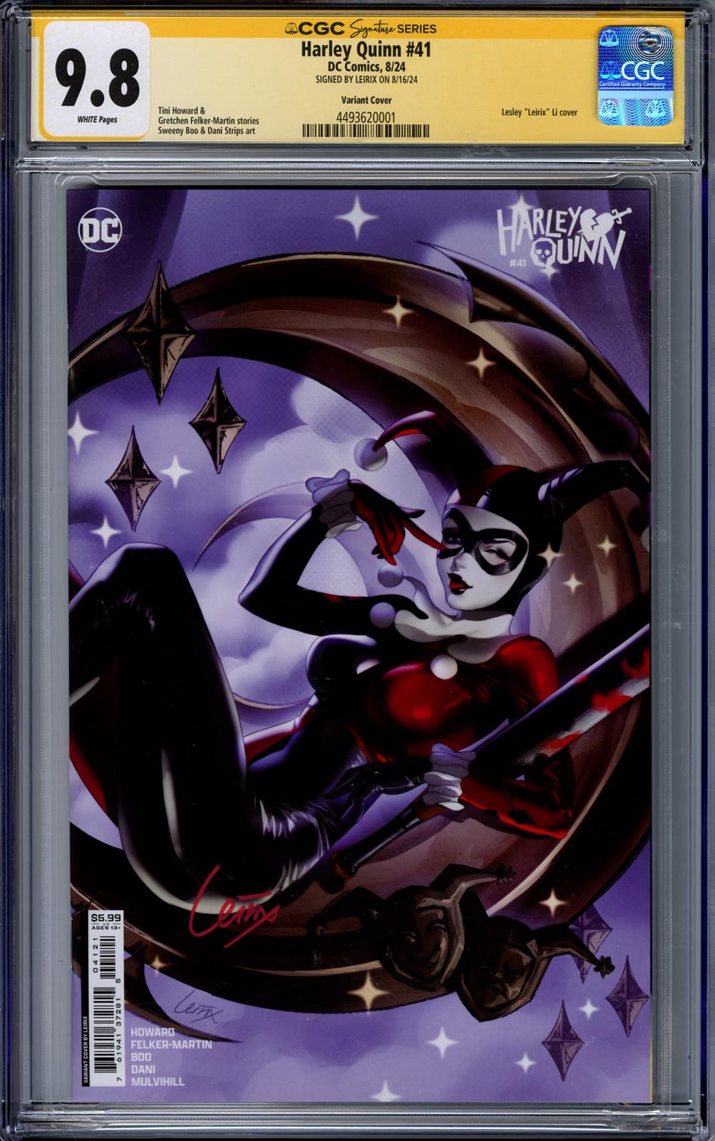 Harley Quinn #41 CGC Signature Series 9.8 (D.C., 2024) Signed by Leirix 