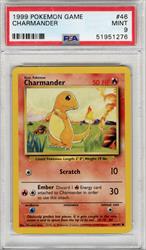 1999 Pokemon Game Charmander #46 PSA Mint 9 