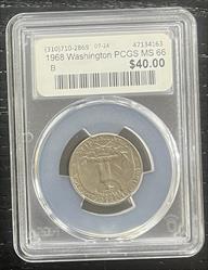 1968 Washington PCGS MS 66