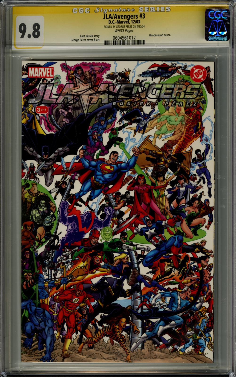 JLA/Avengers #3 CGC Signature Series 9.8 (D.C.-Marvel, 2003) Signed by George Perez 