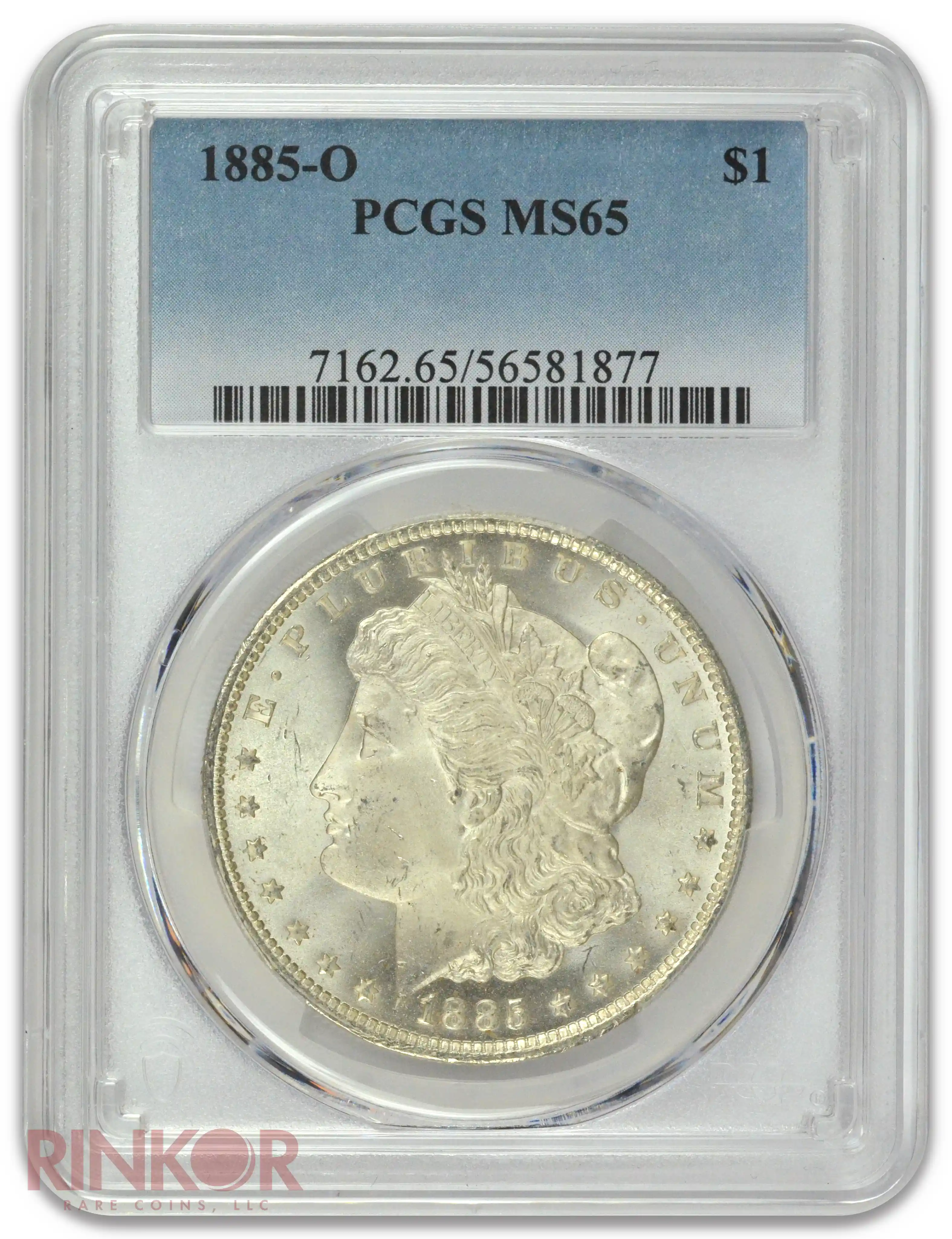 1885-O $1 Morgan Dollar PCGS MS 65