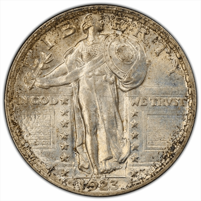 1923 25C PCGS MS 64 CAC