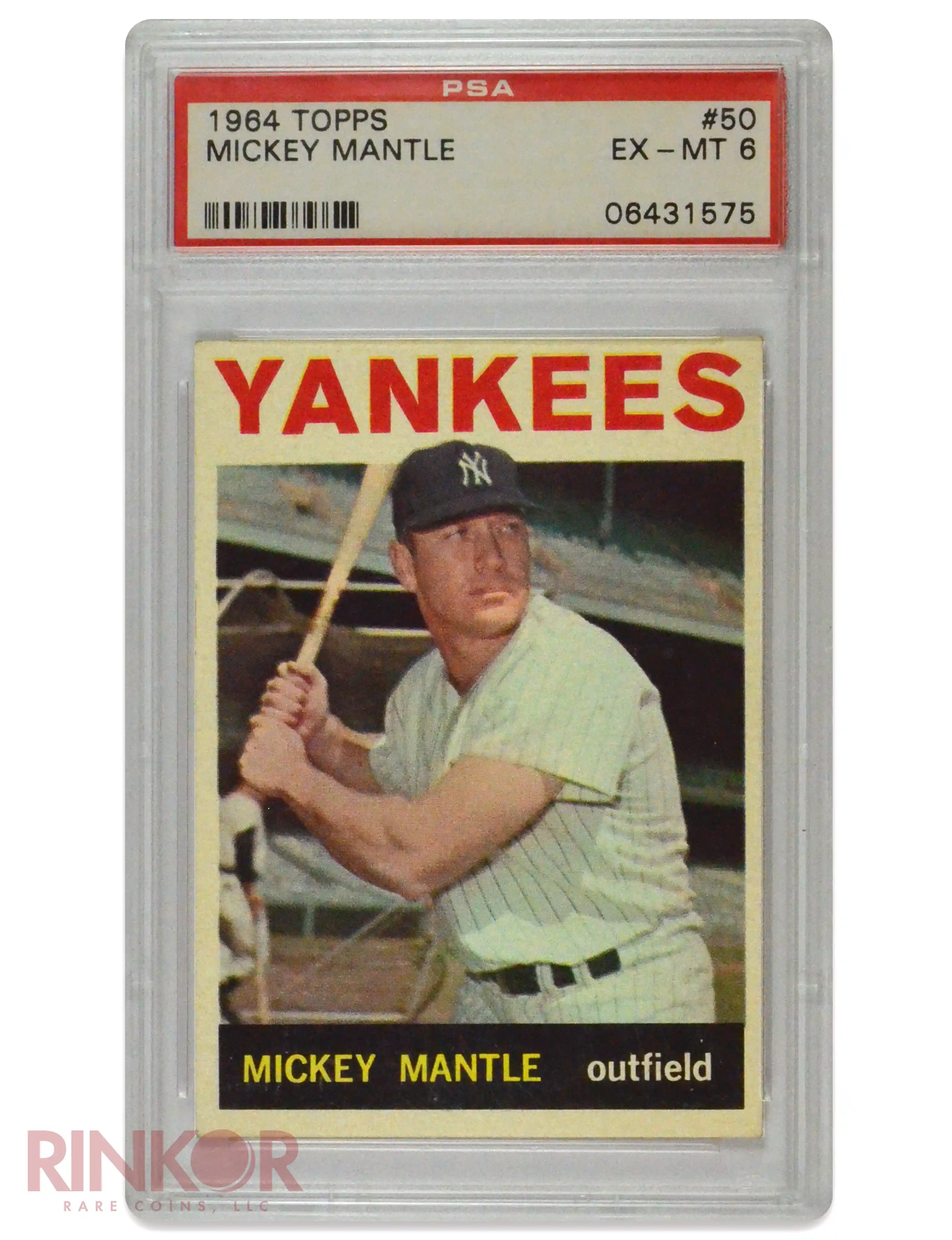 1964 Topps Mickey Mantle #50 PSA EX-MT 6
