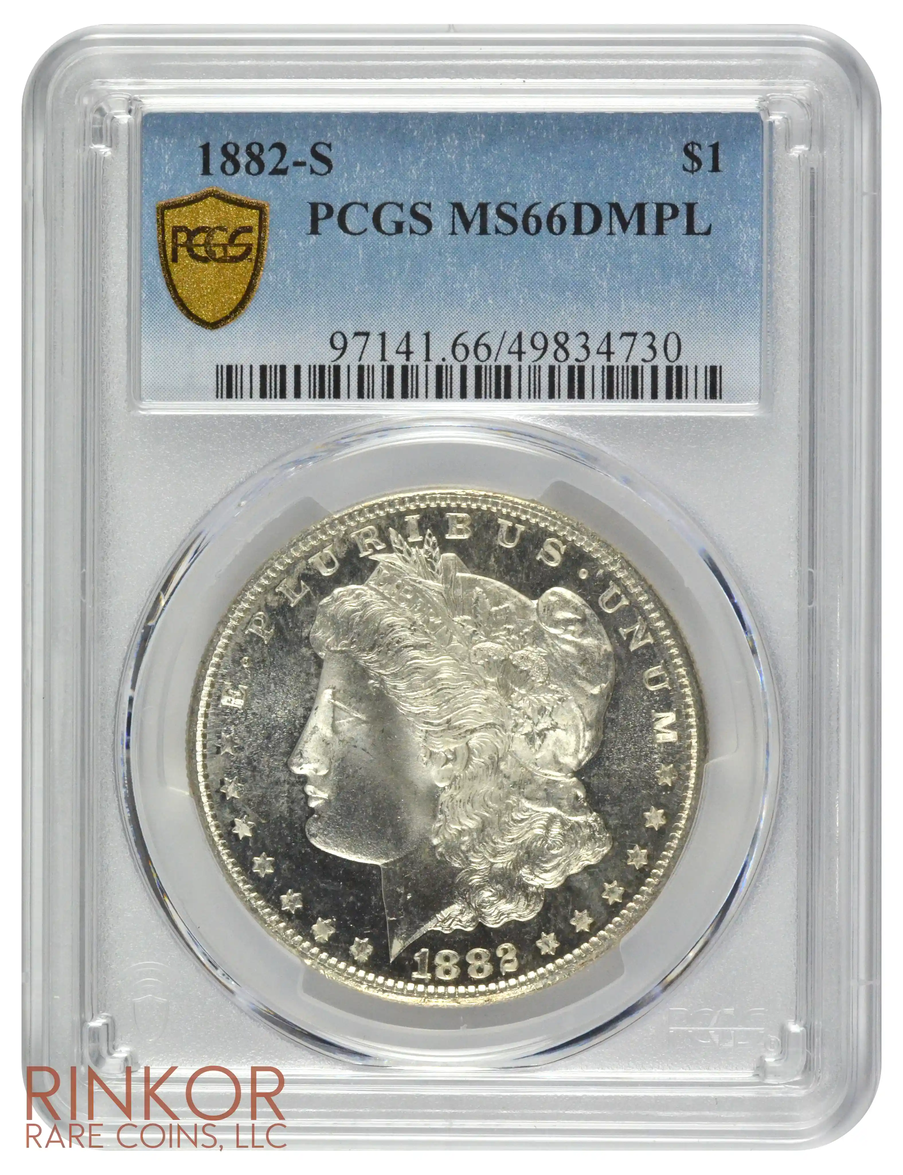 1882-S $1 PCGS MS 66 DMPL