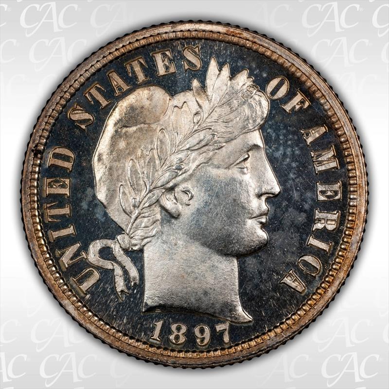 1897 10c CACG PR 65 CAM