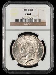 1923 S $1 NGC MS61