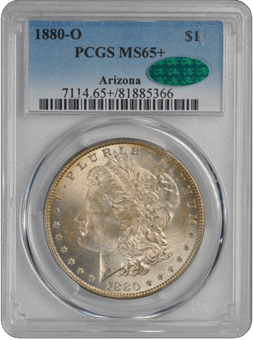 1880-O $1 Morgan Dollar PCGS  (CAC) #3442-29 MS65+